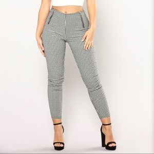 Gingham Zip Pants